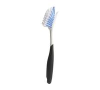 OXO Good Grips Dish Brush with Built-in Scraper - Safe for Non-Stick Cookware - Comfortable Non-Slip Handle - Sturdy Nylon Bristles - Kitchen Cleaning Tool - Dishwasher Safe