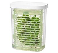 OXO Good Grips Green Saver Produce Keeper - Modern Rectangular Green Basket Container - S Size
