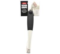 OXO Good Grips Grout Brush Bathroom Cleaning with Curved Neck Durable Bristles
