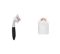 OXO Good Grips Grout Brush & Good Grips Extendable Tub and Tile Brush Refill, Multi-Colour