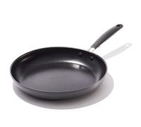 OXO Good Grips Hard Anodized 30 cm Frying Pan Skillet,3-Layered German Engineered Non-Stick Coating,Stainless Steel Handle with Non-Slip Silicone,Induction,Oven safe up to 200°C,Dishwasher Safe,Black