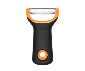 OXO Good Grips Julienne Prep Peeler - Sharp Stainless Steel Blades for Vegetables - Compact Y-Shaped Design - Non-Slip Handle - Rustproof & Dishwasher Safe - Easy Julienne Slicer