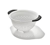 OXO 11331000 3 QT Plastic Colander Strainer, White