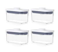 OXO Good Grips POP Container - Airtight Food Storage - 0.4 Qt Rectangle (Set of 4) for Baking Soda and More