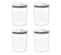 OXO Good Grips POP Container - Airtight Food Storage - 1.1 Qt Square (Set of 4) for Brown Sugar and More