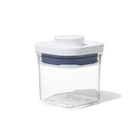OXO Good Grips POP Container, Mini Square Mini 189 mL | Airtight seal engages with a single press of the button to keep ingredients fresh, maximizing commercial pantry space.