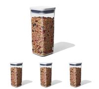 OXO Good Grips POP Containter - Small Square Medium 1.6 Litre, White (Pack of 4)