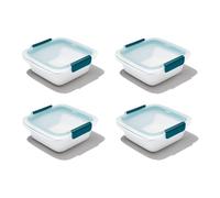 OXO Good Grips Prep & Go Sandwich Container 4.3 Cups/1.02 L - Leakproof Food Storage for Sandwiches & Leftovers 4 Pack