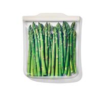 OXO Good Grips Silicone Reusable Bag - Half Gallon Bag (1.8L/ 64 oz) - Oat