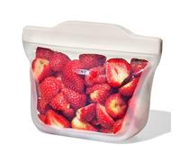OXO Good Grips Silicone Reusable Bag - Stand-Up Snack (335mL/12 oz) - Oat