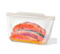 OXO Good Grips Silicone Reusable Bag – Stand-Up Half Gallon (1.8L/64 oz) – Oat