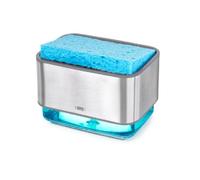 OXO Good Grips Soap Dispensing Sponge Holder, Stainless Steel, One Size Clear