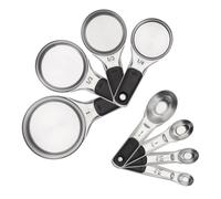 OXO Good Grips Stainless Steel Measuring Cups & Spoons Set - 8-Piece, Magnetic, Stackable, Non-Slip Handles - 11180500