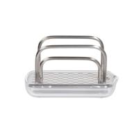 OXO Good Grips Stainless Steel Sponge Holder, Gray, 4-1/2" x 3" x 3" h