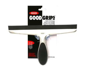 OXO Good Grips Stainless Steel Squeegee with Suction Cup Holder Window Cleaning