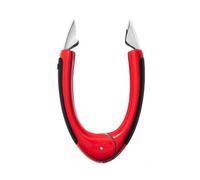 OXO Good Grips Stainless Steel Strawberry Huller - Non-Slip Soft-Handle, Hinged Design, Precise Hulls, Dishwasher Safe