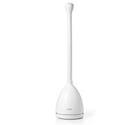 OXO Good Grips Toilet Plunger with Holder, White