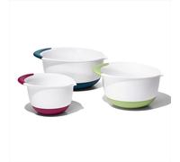 OXO Good Grips 3-Piece Mixing Bowl Set INOXO.12237300ML, Inoxidable, Red/Green/Blue