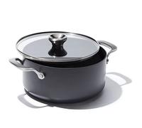 OXO Professional 5QT Stock Pot with Lid, Hard Anodized Ceramic Nonstick Cookware PFAS-Free, Stainless Steel Handles, Induction Suitable, Diamond Reinforced Coating, Dishwasher and Oven Safe, Black