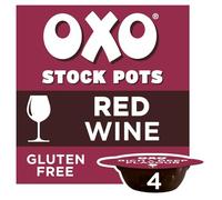 OXO Red Wine Stock Pots, Rich & Flavoursome Blend, 80 g (4 x 20 g)