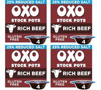 OXO Reduced Salt Beef Stock Pots, 80 g (4 x 20 g)