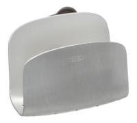 OXO Rust-Proof Aluminum Suction Sponge Holder Silver 3-inch 6 ounces