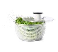 OXO Salad Spinner, Plastic with Mechanical and Non-Slip Components, Modern Style, Culinary Preparation - Salad Spinner, 6.2L Capacity