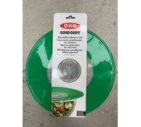 OXO Silicone Reusable Lid Easy Grip 28 cm (11 in) Green/White - Pack of 2