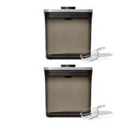 OXO Steel POP Coffee Container with Scoop - 1.7 Qt for Coffee Tea and More Grey - Pack of 2