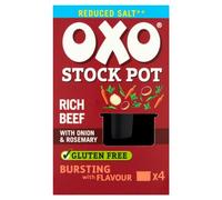 Oxo Stock Pots 4 Pack Reduced Salt Beef 80g