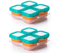 OXO Tot Baby Blocks Food Storage Containers, Teal, 4 Ounce - Set of 2