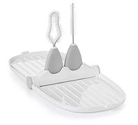 OXO Tot Breast Pump Parts Compact Drying Rack with Detail Brushes, Gray, 2 Piece Set