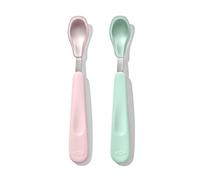 OXO Tot Feeding Spoon Set with Soft Silicone - Opal and Blossom