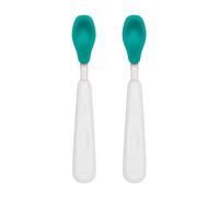 OXO Tot Feeding Spoon Set With Soft Silicone Teal 6.3x0.8 Inch (Pack of 2)