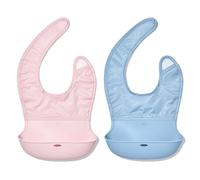OXO Tot Roll-Up Bib - 2 Pack - Blossom and Dusk