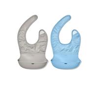 OXO Tot Roll-Up Bib - 2 Pack - Drizzle and Dusk