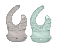 OXO Tot Roll-Up Bib - 2 Pack - Drizzle and Opal