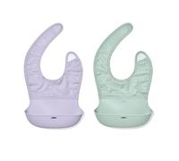 OXO Tot Roll-Up Bib - 2 Pack - Lilac and Opal