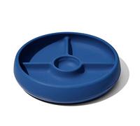 OXO Tot Silicone Divided Plate Navy, 6.8x1.3 Inch (Pack of 1)