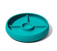 OXO Tot Silicone Divided Plate Teal