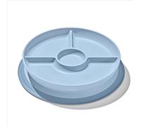 OXO Tot Stick and Stay Suction Divided Plate - Dusk