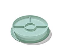 OXO Tot Stick and Stay Suction Divided Plate - Opal