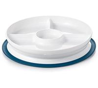 OXO Tot Stick & Stay Suction Divided Plate - Navy