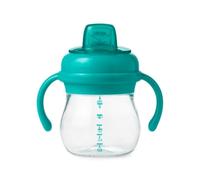 OXO Tot Transitions Soft Spout Sippy Cup with Removable Handles, Teal, 6 Ounce