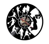 OXOAMP Basketball Players Wall Clock with Easy Readable Big Numbers 30cm Round Wall Clock can be a for housewarmings, weddings, and social gatherings, etc.
