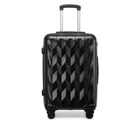 OXOAMP Luggage Suitcases with Wheels Large Capacity Lining Luggage Hard Edge Carry On Luggage Portable Combination Lock Suitcases Travel Gear(Noir,24 in)