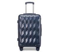 OXOAMP Luggage Suitcases with Wheels Large Capacity Lining Luggage Hard Edge Carry On Luggage Portable Combination Lock Suitcases Travel Gear(Blue,24 in)