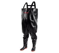 OXOLAMRIN Hip Waders,Fishing Waders, Chest Waders PVC Oxford Sole Waterproof Boot Foot Size 8-10 UK(9)