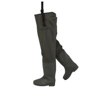 OXOLAMRIN Hip Waders,Fishing Waders, Hip Waders PVC 80cm High Waterproof Fishing Hunting UK 5-9.5 Green(7.5)