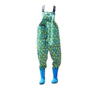 OXOLAMRIN Hip Waders，Fishing Waders， Hip Waders Waterproof Fishing Boots Non-Slip Brown Green Yellow Khaki Blue Sizes 4.5-6.5(Green,6)